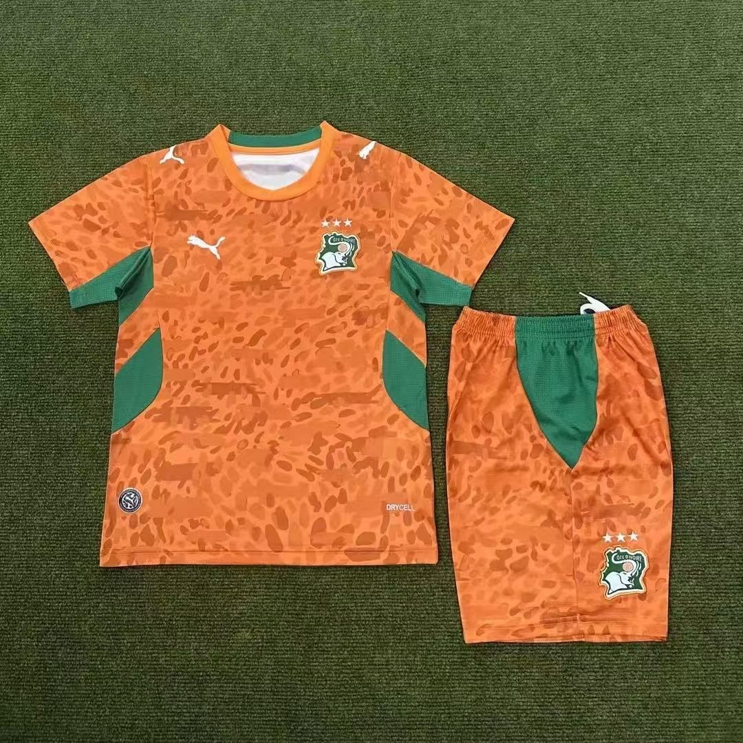 Kids Kit Ivory Coast Home Fan Jersey World Cup 2026
