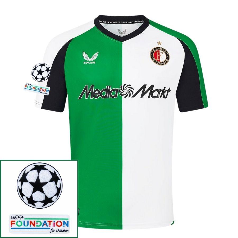 Feyenoord Third 2024/25 Patches Ucl Uefa Foundation (Official Printing)