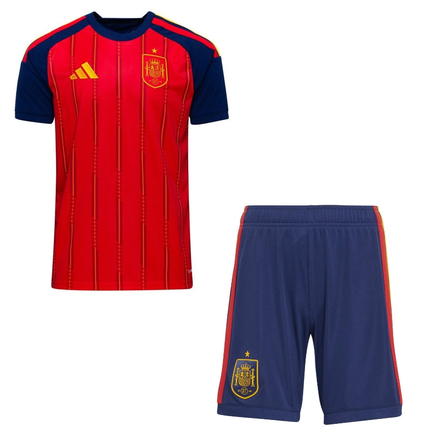 Kids Kit Spain Home Fan Jersey 2025-26 World Cup