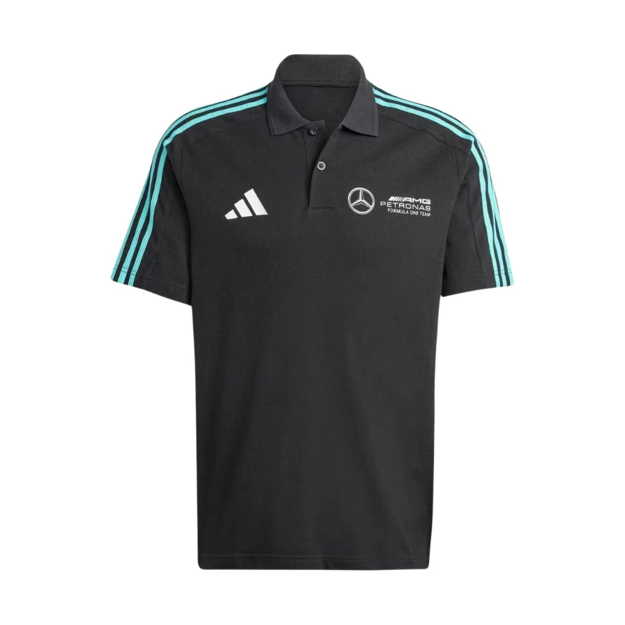 Mercedes-Amg Petronas F1 Team Adidas Casual Wear Polo – Black Formula 1 F1 Formula One
