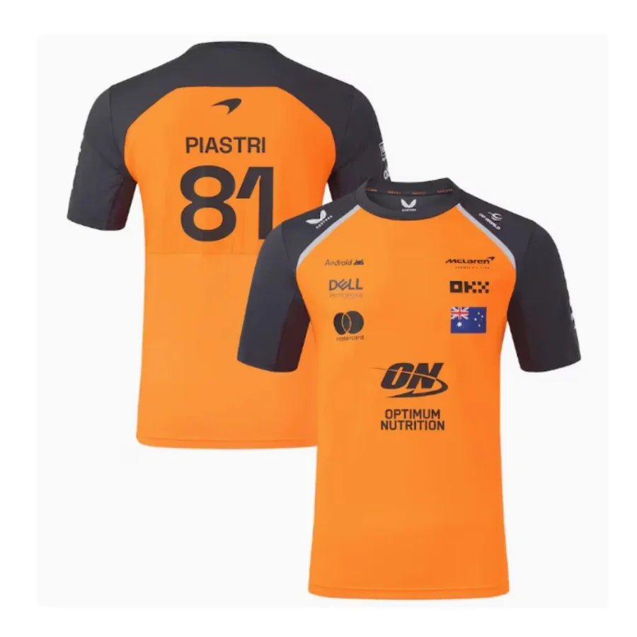 Mclaren Piastri 81 2025 Team Set Up T-Shirt Formula 1 F1 Formula One