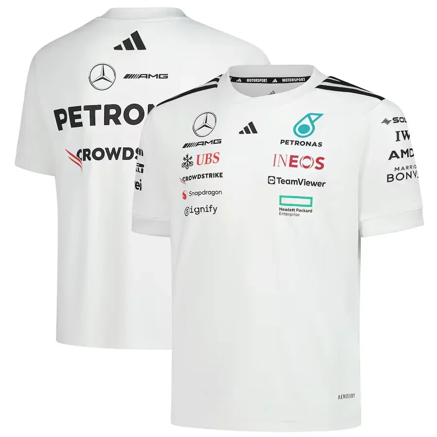 Mercedes-Amg Petronas F1 Team Adidas T-Shirt – White Formula 1 F1 Formula One