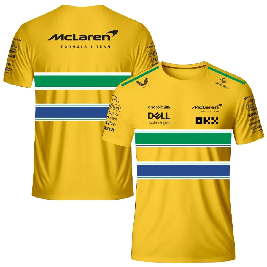 Mclaren F1 Team Mônaco 2024 T-Shirt – Yellow Formula 1 F1 Formula One