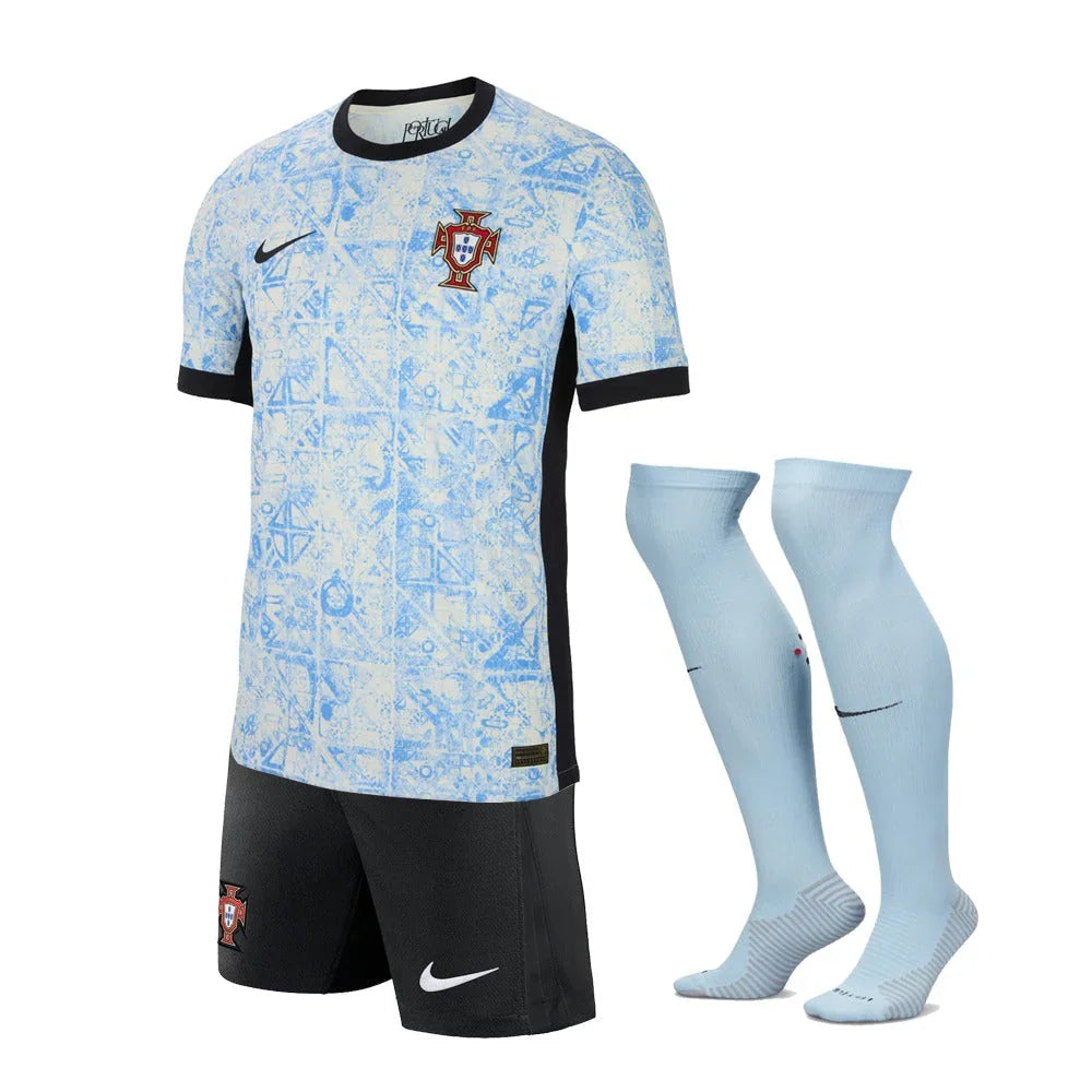 Kids Kit Portugal Away Jersey 2024/25
