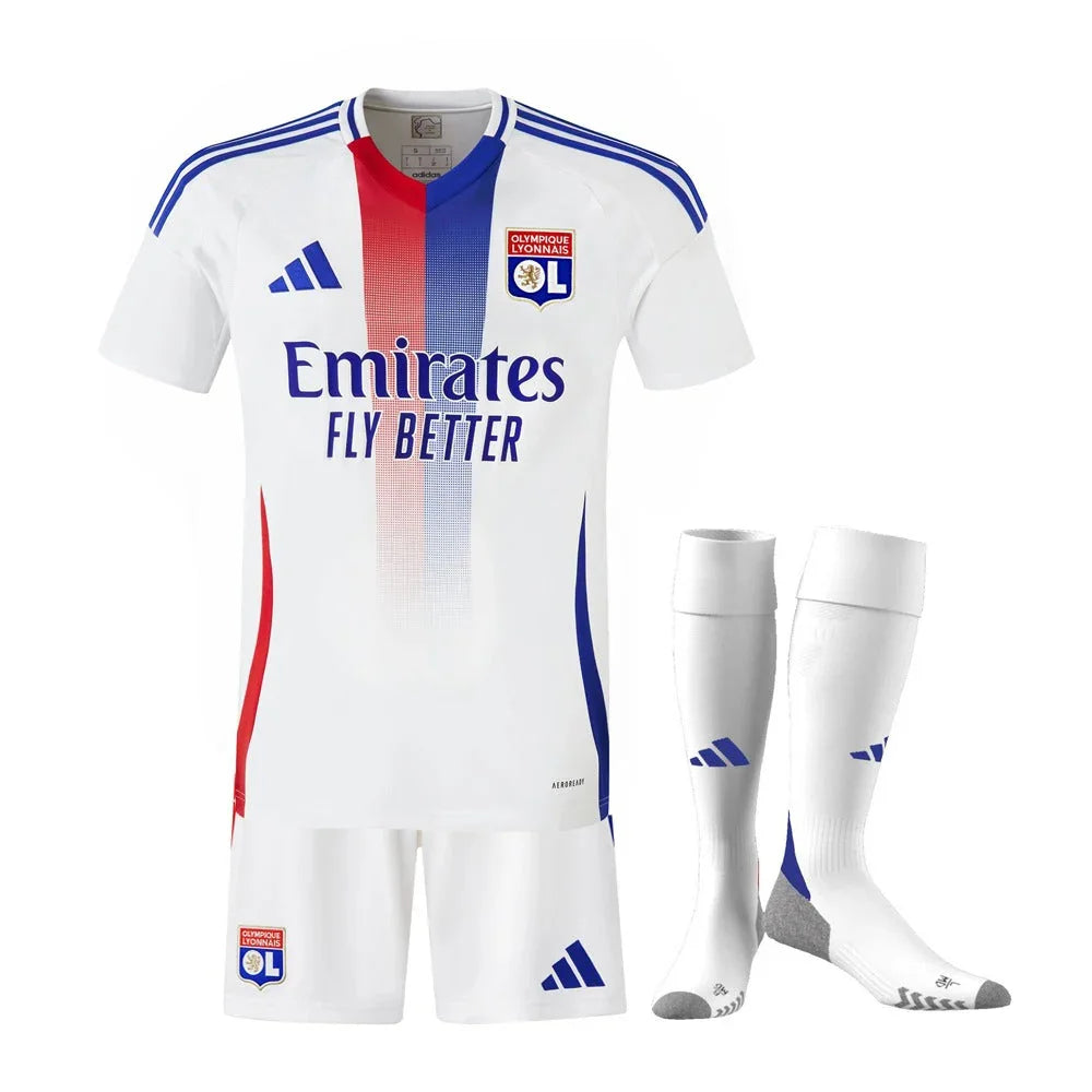 Kids Kit Olympique Lyonnais Home Jersey 2024/25