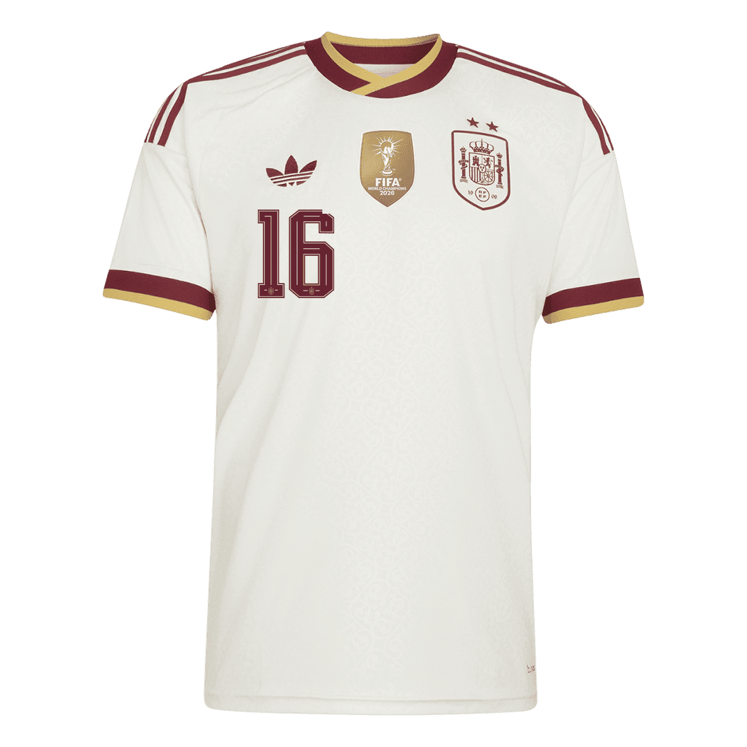 Spain RODRIGO 16 Away Authentic Player Jersey World Cup 2026 - Champion