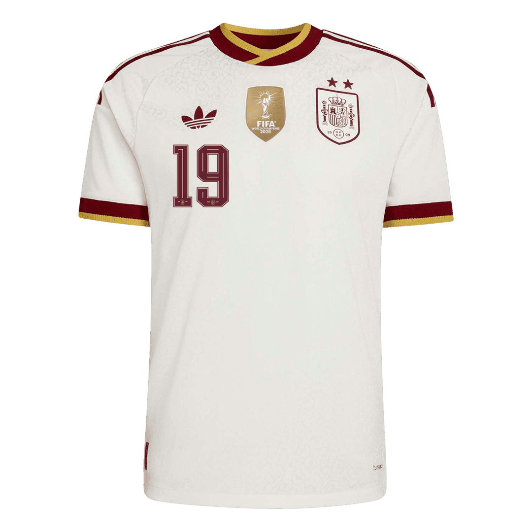 Spain LAMINE YAMAL 19 Away Fan Jersey World Cup 2026 - Champion