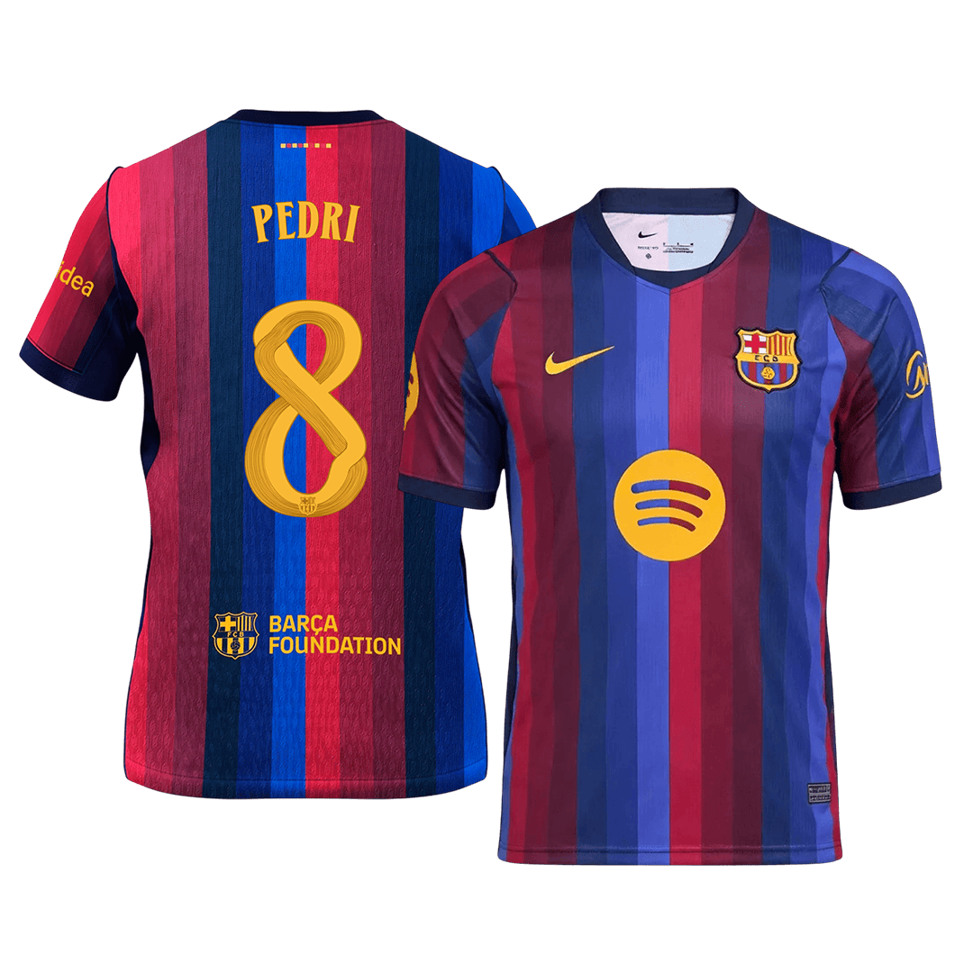 PEDRI #8 Barcelona Home Soccer Jersey 2026/27 - UCL