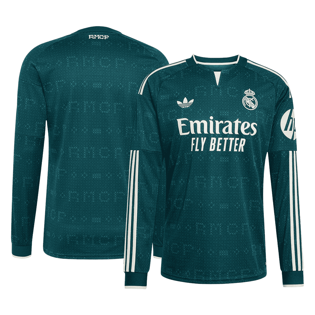 Real Madrid Away Long Sleeve Fan Jersey Shirt 2026/27