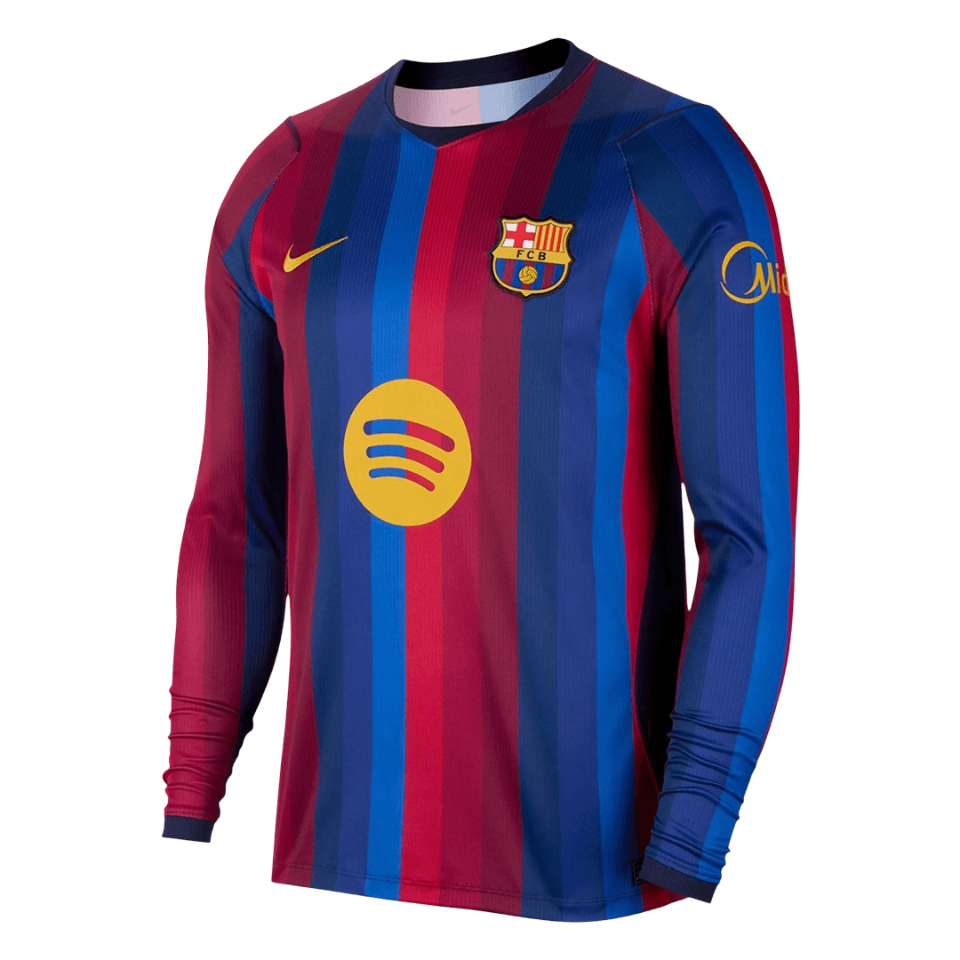Barcelona Home Long Sleeve Fan Jersey Shirt 2026/27