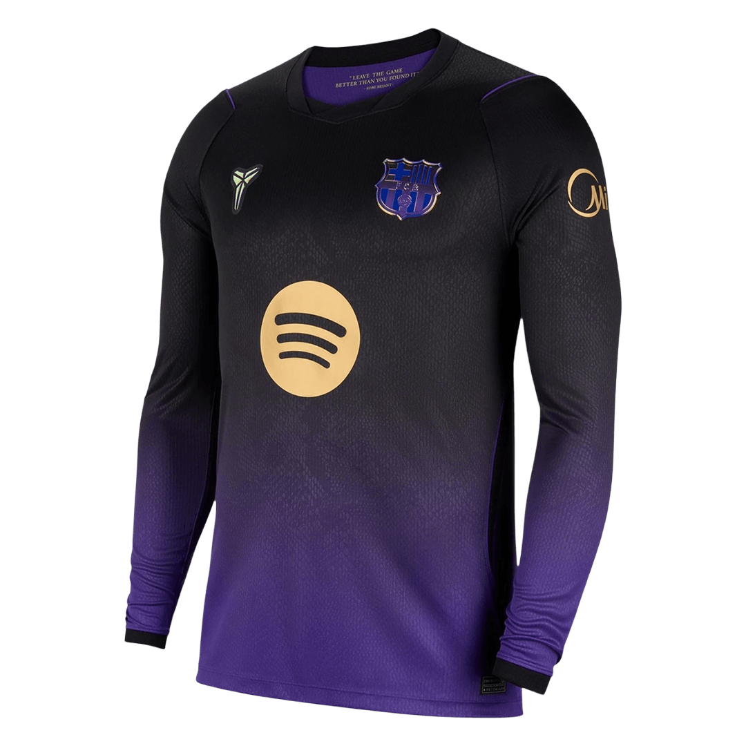 Barcelona Away Long Sleeve Fan Jersey Shirt 2026/27