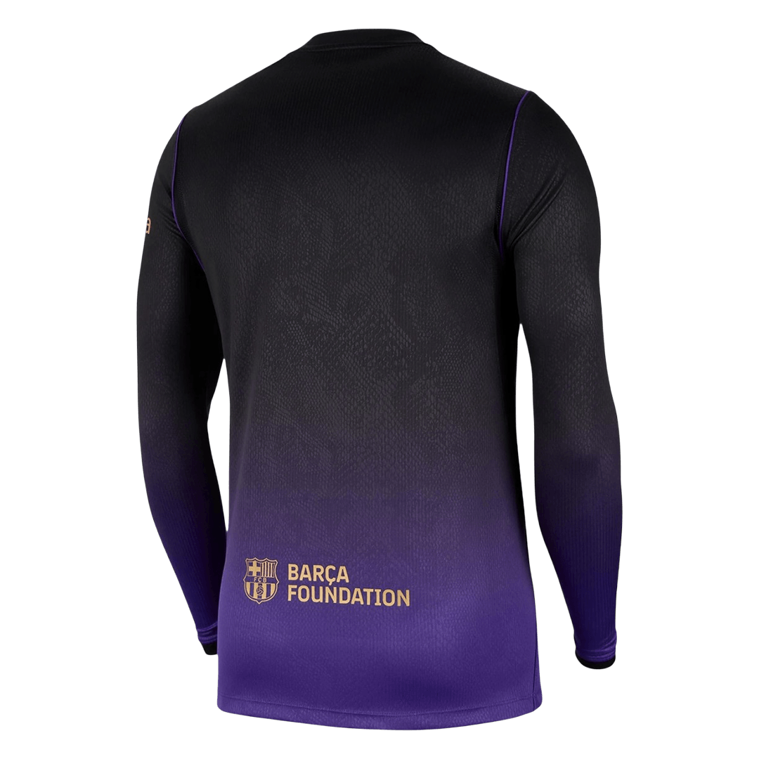 Barcelona Away Long Sleeve Fan Jersey Shirt 2026/27