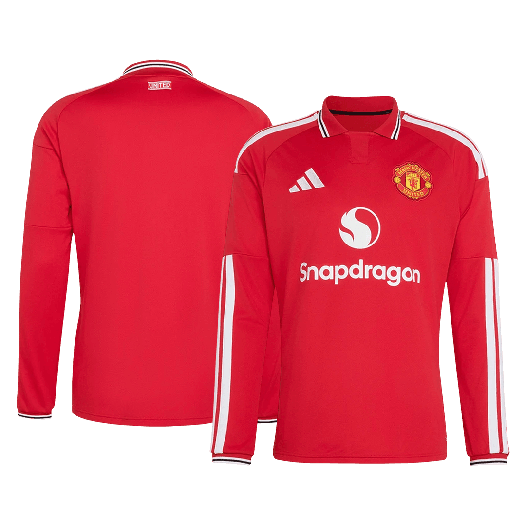 Manchester United Home Long Sleeve Fan Jersey Shirt 2026/27