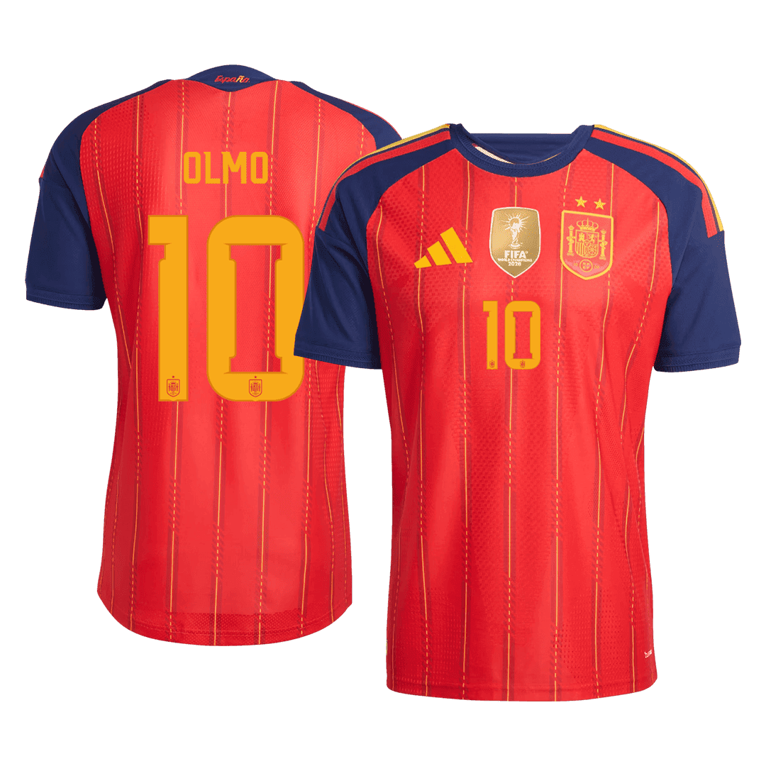 Spain OLMO 10 Home Fan Jersey World Cup 2026 - Champion