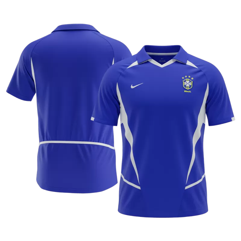 Retro Soccer Jersey Brazil Away 2002
