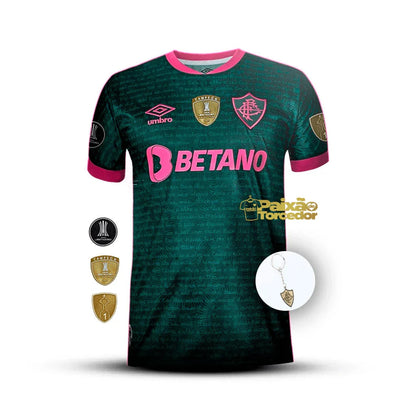 Fluminense Away 2024/25 Patchs Libertadores – Fan Version