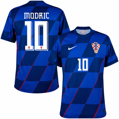 Croatia Away Modrić 10 Shirt 2024-2025 (Official Printing)