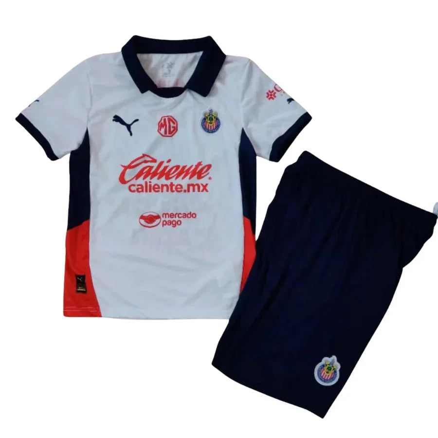 Kids Kit Chivas De Guadalajara Away Jersey 2024/25