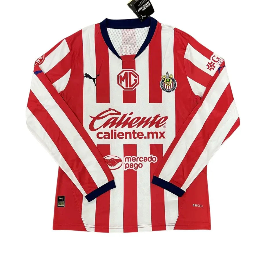Chivas De Guadalajara Home Long Sleeve Fan Jersey 2024/25