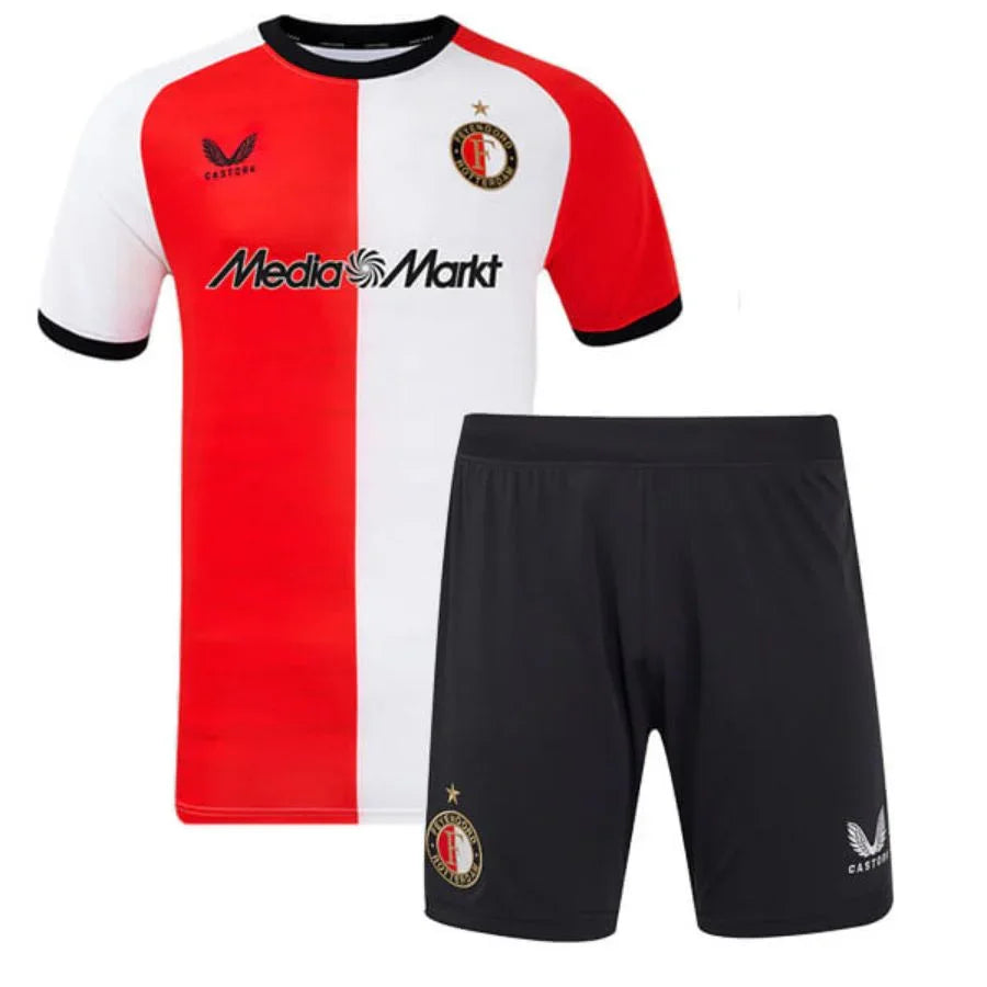 Kids Kit Feyenoord Home Jersey 2024/25