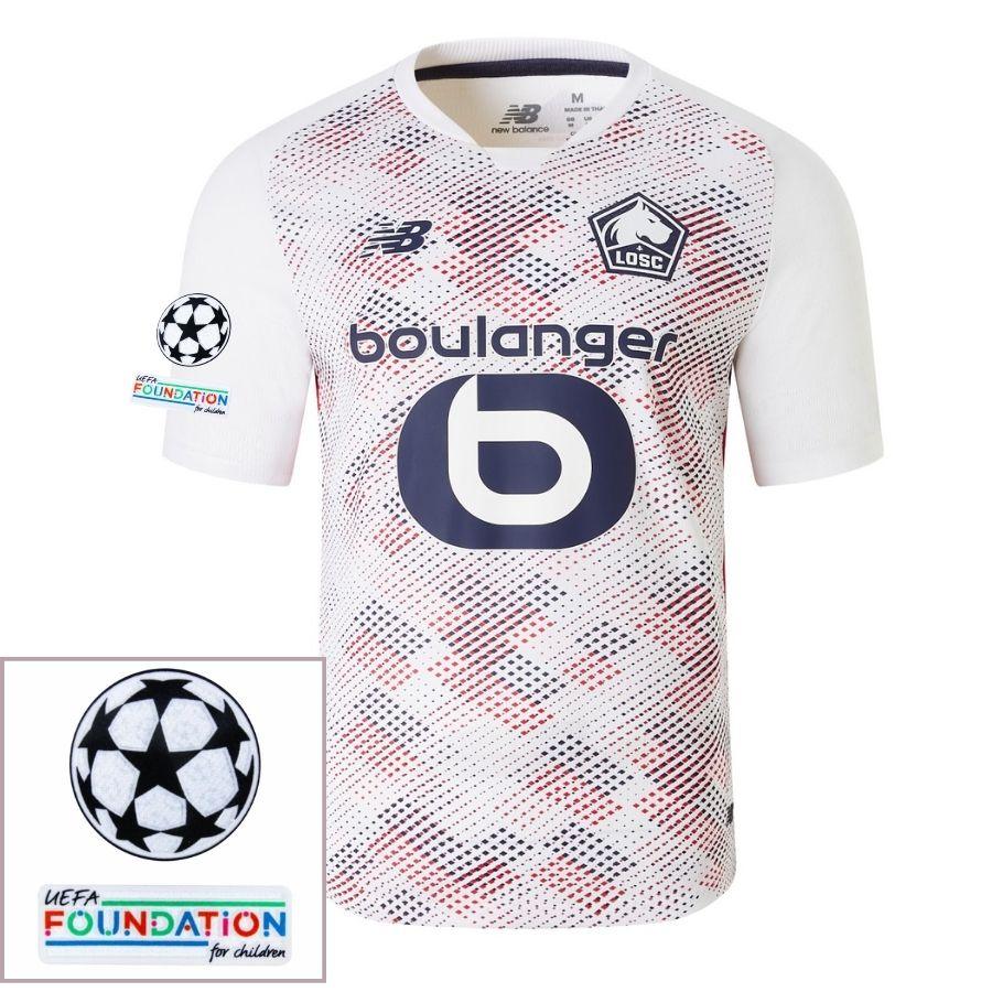 Lille Away 2024/25 Patches Ucl Uefa Foundation (Official Printing)