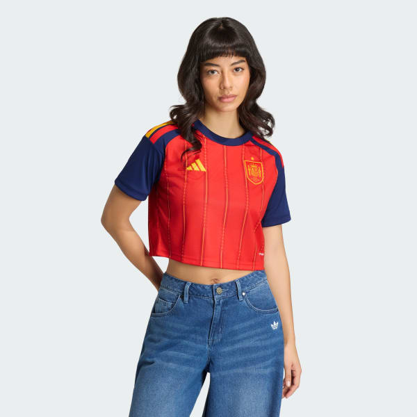Spain Home Cropped Jersey Women’S Home World Cup 2026