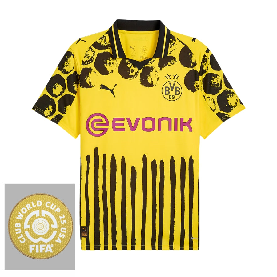 Borussia Dortmund Home Fan Jersey 2025/26 Patch Club World Cup