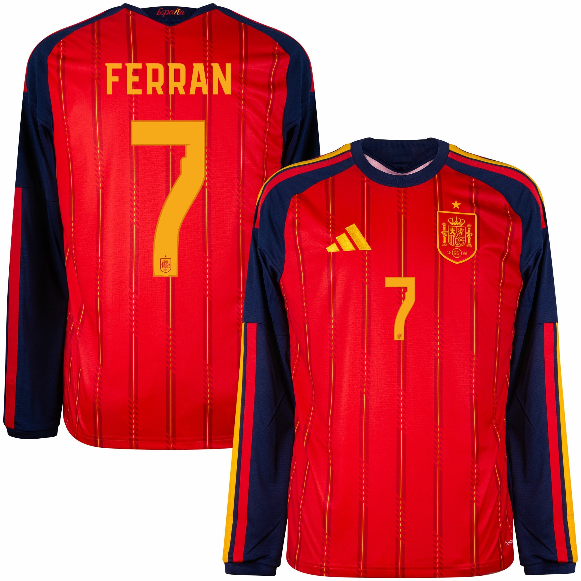 Spain Home Ferran 7 L/S Fan Jersey World Cup 2026