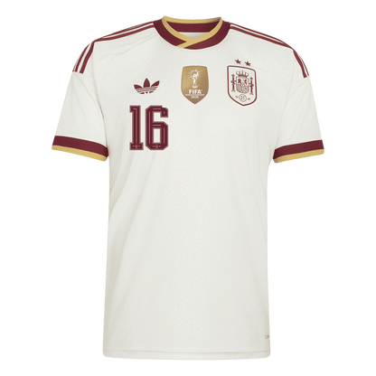 Spain RODRIGO 16 Away Authentic Player Jersey World Cup 2026 - Champion