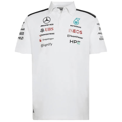 Mercedes AMG Petronas F1 2026 Team Polo White