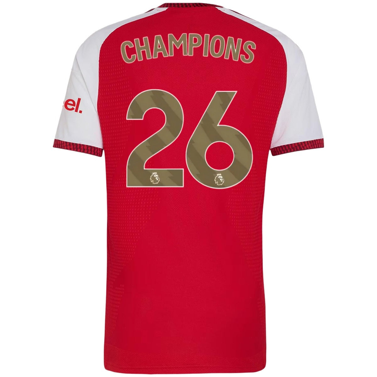 CHAMPIONS #26 Arsenal Home Authentic Player Jersey Shirt 2026/27