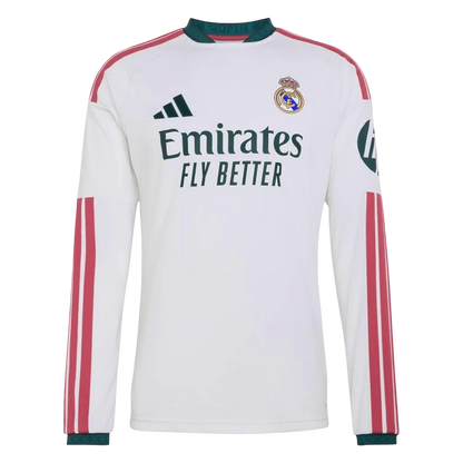 Real Madrid Home Long Sleeve Fan Jersey Shirt 2026/27
