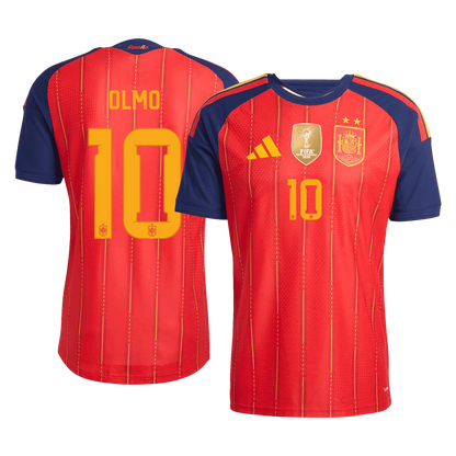 Spain OLMO 10 Home Fan Jersey World Cup 2026 - Champion
