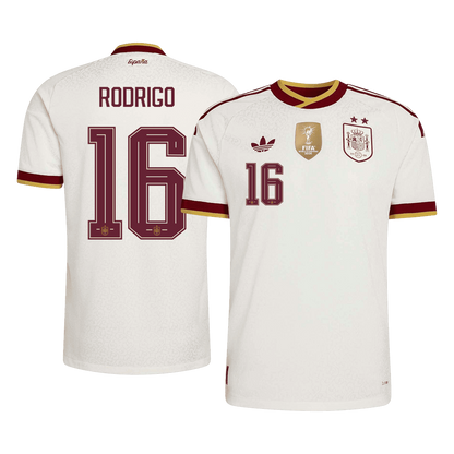 Spain RODRIGO 16 Away Fan Jersey World Cup 2026 - Champion